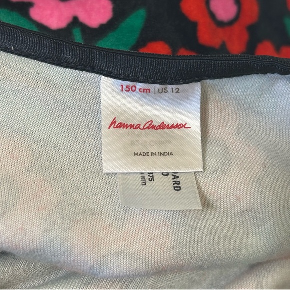 Sz12 Hanna Andersson Print Velour Super Soft Skater Dress - Picture 6 of 9